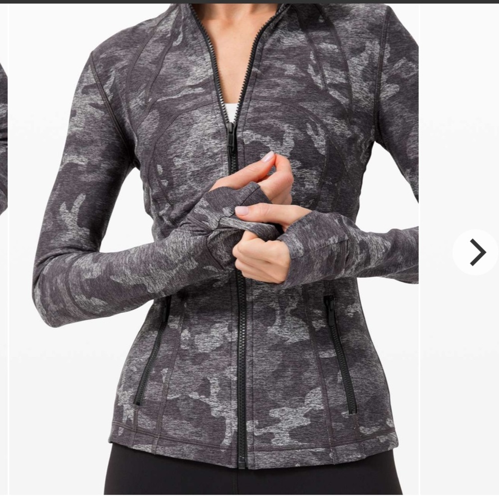 lululemon athletica Define Jacket Incognito Camo HTR Black, Sz 6, EUC - Picture 3 of 8